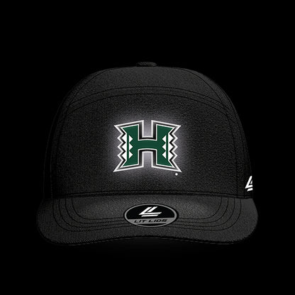 University of Hawaii Black Collection 6-Panel Lit Lid