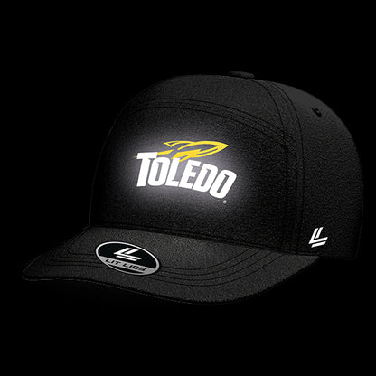 University of Toledo Black Collection 6-Panel Lit Lid