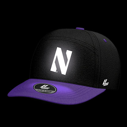 Northwestern University Wildcats Varsity 6-Panel Lit Lid