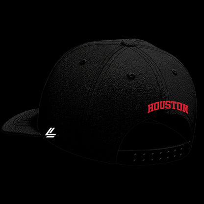 University of Houston Black Collection 6-Panel Lit Lid