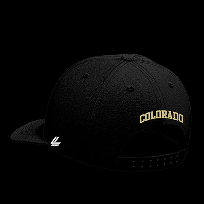 University of Colorado Black Collection 6-Panel Lit Lid