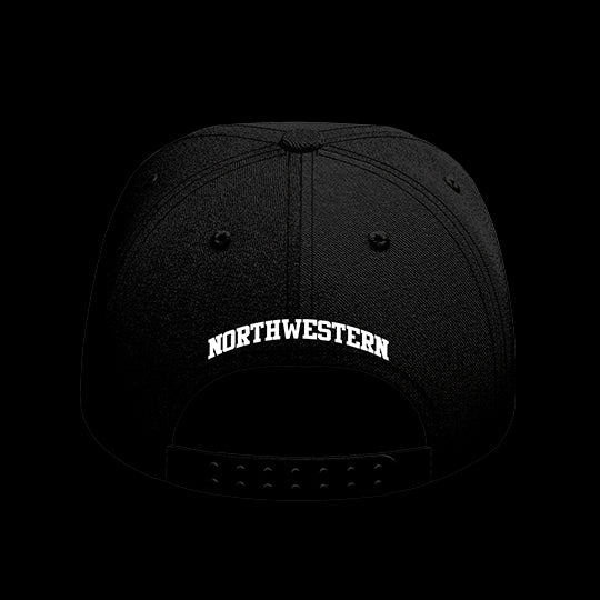Northwestern University Black Collection 6-Panel Lit Lid