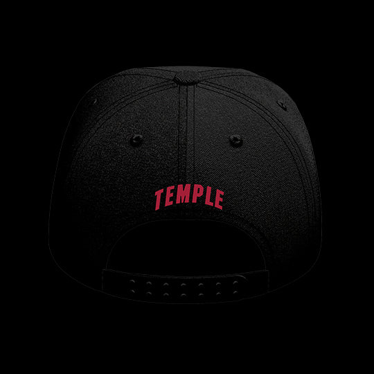 Temple University Black Collection 6-Panel Lit Lid