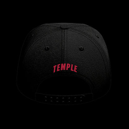 Temple University Black Collection 6-Panel Lit Lid